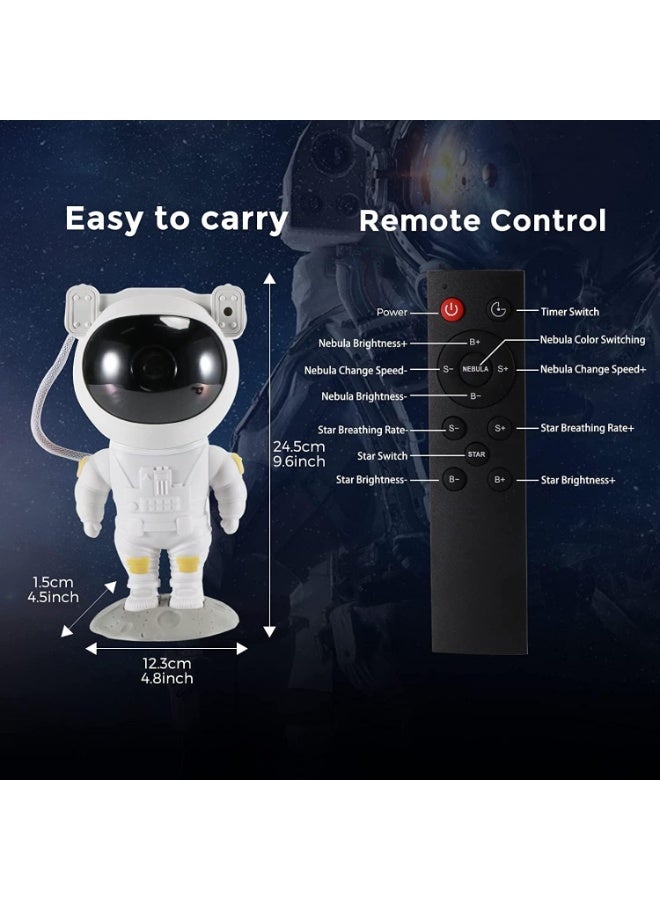 جهاز عرض مجرة ​​رائد فضاء لغرفة النوم، جهاز عرض نجوم مع جهاز تحكم عن بعد، مصباح ليلي صاروخي، سقف، هدايا، ديكور غرفة - Image 3
